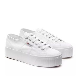 Superga Platform Canvas Sneaker and dust bag